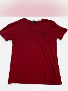 Forever 21 Men’s Dark Red Short Sleeve Graphic Crew Tee